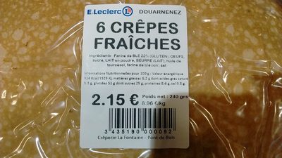 6 Crêpes Fraîches