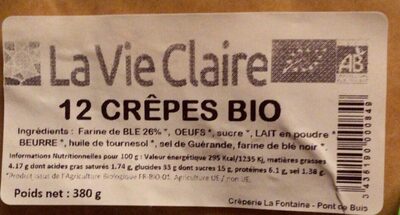 12 crêpes bio