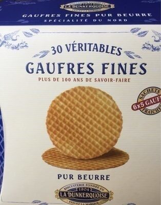 30 véritables gaufres fines