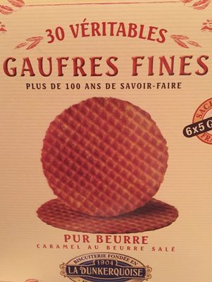 Gaufres Fines pur beurre caramel au beurre salé