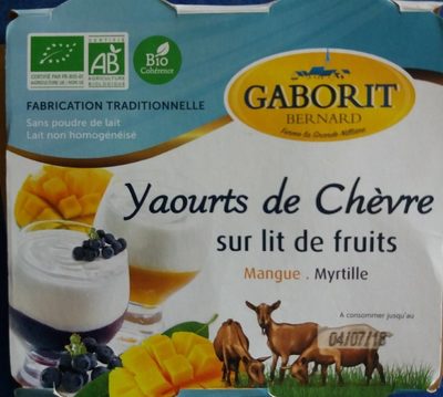 Yaourt Chevre Mangues Et Myrtilles