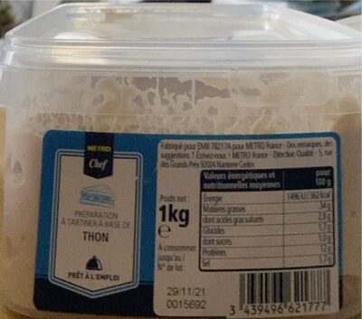 Préparation pour sandwich à base de thon