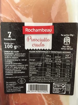 Prosciutto crudo