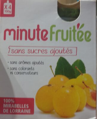 Minute fruitée mirabelles