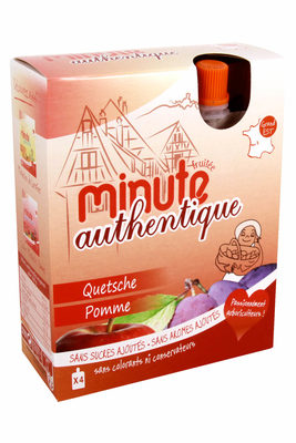 Authentique Purée de quetsche, pomme Sans sucres ajoutés