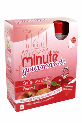 Gourdes Minute Fruitée Cerise Mirabelle Pomme