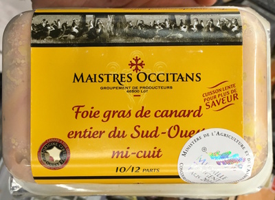 Foie gras de canard entier du Sud-Ouest mi-cuit