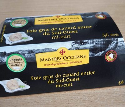Foie gras de canard entier mi-cuit