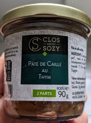 Pâté de caille au thym