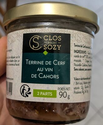 Terrine de cerf au vin de Cahors
