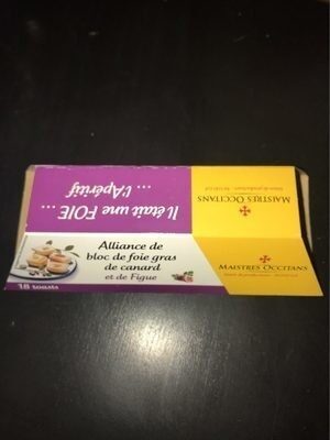 Alliance de bloc de foie gras de canard et de figue