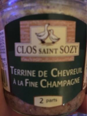 Terrine de chevreuil a la fine champagne