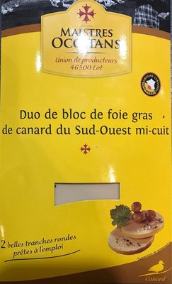 Duo de Bloc de Foie Gras de Canard du Sud-Ouest Mi-Cuit