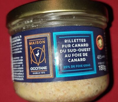 Rillettes pur canard du Sud-Ouest au foie de canard