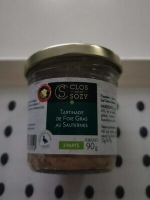 Tartinade de foie gras au sauternes