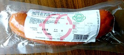 Saucisson cuit pur porc courbé fumage au bois de hêtre