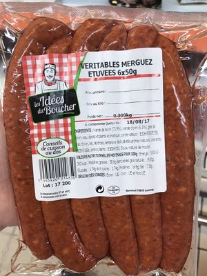 Véritables merguez étuvées