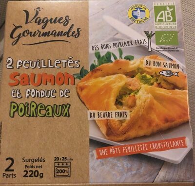 Feuilletes saumon et fondue de poireaux