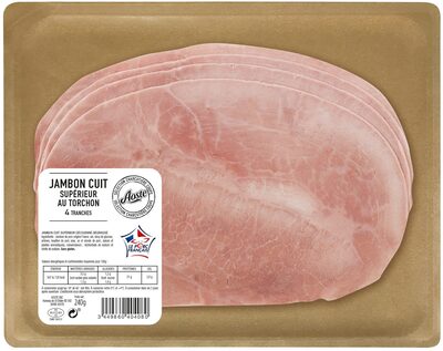 Jambon cuit supérieur au torchon