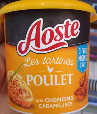 Les tartinés Poulet aux oignons caramélisés
