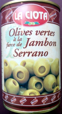 Olives Vertes à la Farce de Jambon Serrano