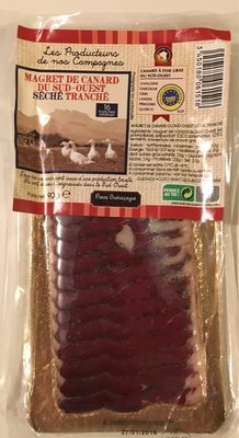 Magret de canard du sud-ouest séché tranché