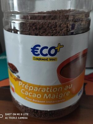 Préparation au cacao maigre
