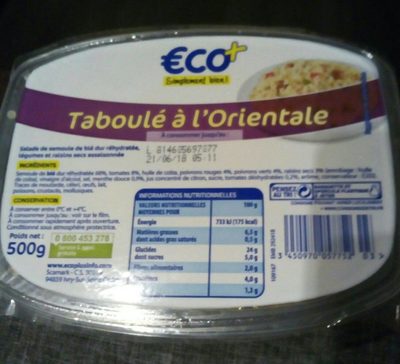 Taboulé à l'orientale