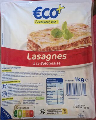 Lasagnes à la bolognaise