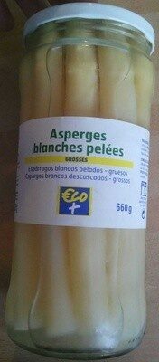 Asperges blanches pelées