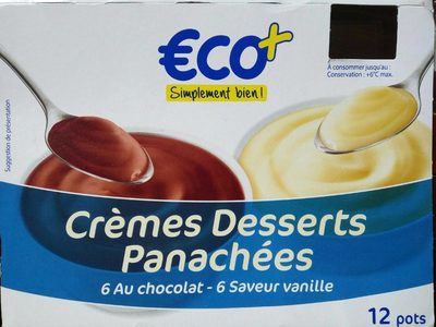 Crèmes desserts panachées
