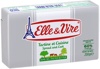 Le Beurre Tartine Et Cuisine Demi-Sel 60%MG