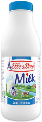 Lait demi-écrémé stérilisé UHT - Longue conservation
