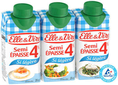 La Crème Semi-Epaisse Si Légère 4%MG