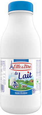 Lait demi-écrémé stérilisé UHT - Longue conservation