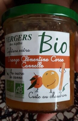 Confiture extra - Orange, Clémentine Corse, Cannelle