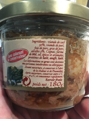 Terrine de cerf aux airelles