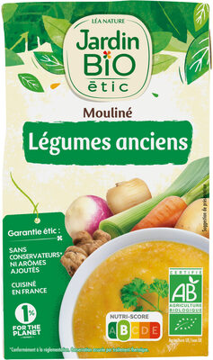 Soupe mouliné légumes anciens topinambour et panais