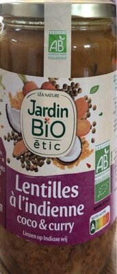 Lentilles à l indienne coco et curry