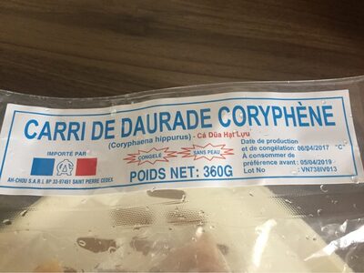 Carri de daurade coryphène
