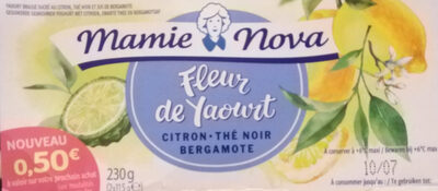 Fleur de yaourt citron, thé noir, bergamote