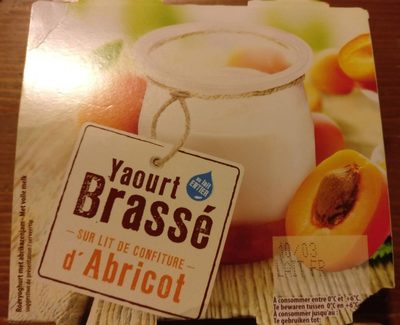 Yaourt Brassé sur lit de confiture d'Abricot