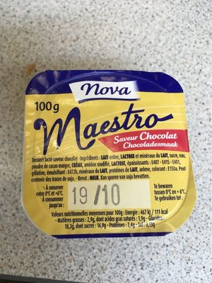 Maestro Liégeois Saveur Chocolat