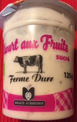 Yaourt sucré aux fruits Fraise