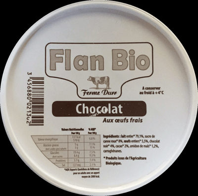 Flan bio chocolat