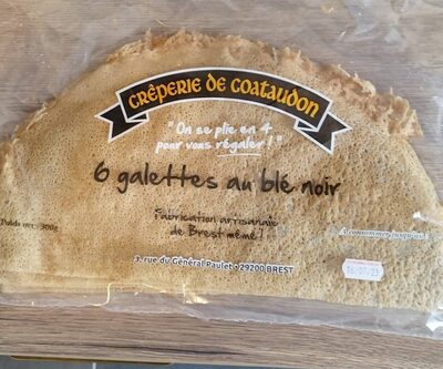 6 crêpes fines de blé noir