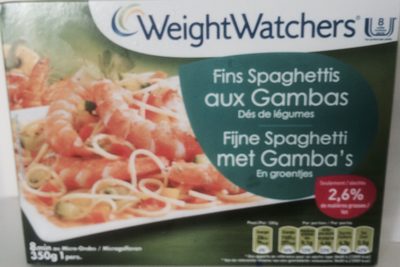 Fins spaghettis aux gambas