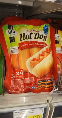 Saucisses halal fumées Hot Dog Isla