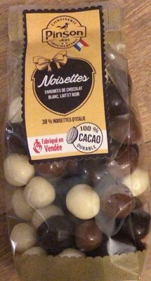 Noisettes enrobées de chocolat