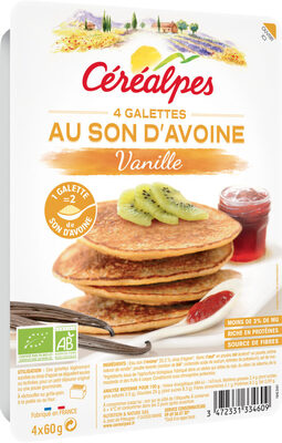 Galettes au son d'avoine Vanille